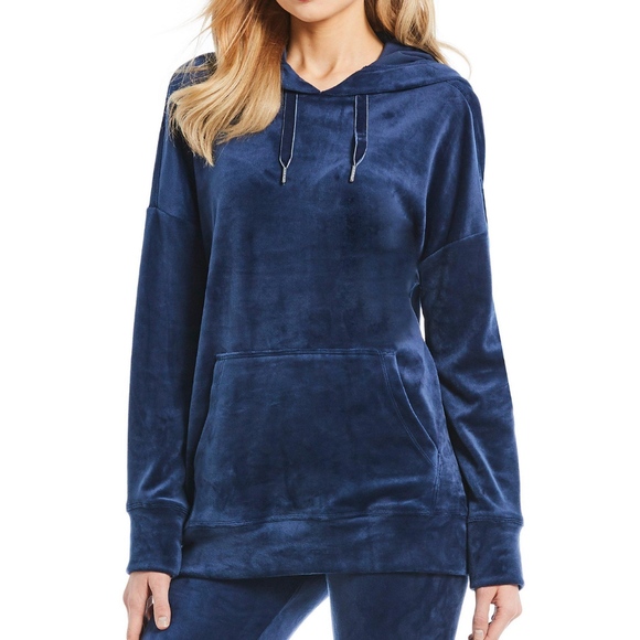 calvin klein velour hoodie